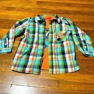 Boyz Wear Two-Piece Race Team Shirt Set, Layers, Sz 7